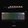 Cherry XTRFY MX 10.1 Tastatur kabellos / kabelgebunden (Funk / Bluetooth), Schwarz
