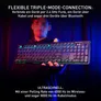 Cherry XTRFY MX 10.1 Tastatur kabellos / kabelgebunden (Funk / Bluetooth), Schwarz