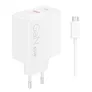 Lenovo Dual USB-C 65W GaN-Ladegerät/ Netzteil Weiß inkl. USB-C Kabel (1,5m)