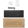 Lenovo Smartcard Tastatur II Schwarz, kabelgebunden, USB-A, ISO 7816 Smart Cards, Copilot Taste
