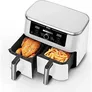 Ninja Foodi MAX AF400EUWH Dual Zone Heißluftfritteuse 9,5 L Weiß