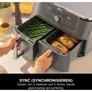 Ninja DZ400EU FlexDrawer MAX 6-in-1 Dual Zone Heißluftfritteuse 9,5 L Grau