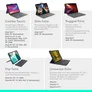 Logitech Combo Touch Grau Tastatur-Case für iPad Air 13 Zoll (M2/M3/M4), Englisch US-international (QWERTY)