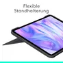 Logitech Combo Touch Tastatur-Case Grafit für iPad Pro 11 Zoll (M4/M5),  Hintergrundbeleuchtete Tastatur und präzises Trackpad