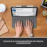 Logitech Slim Folio Hülle und Tastatur für Apple iPad 10,9 Zoll (2022) und iPad 11 Zoll (A16/2025)