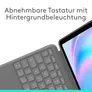 Logitech Combo Touch Tastatur-Case Grau für iPad Air 13 Zoll (M2/M3/M4), Hintergrundbeleuchtete Tastatur und präzises Trackpad