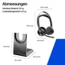 Poly Voyager Focus 2 UC Schwarz Kabelloses Bluetooth-Headset, USB-C/A, BT700 USB-C Dongle, ANC, inkl. Ladestation, Zoom zertifiziert