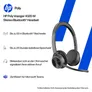 Poly Voyager 4320-M UC Schwarz Kabelloses Bluetooth-Headset, BT700 USB-C Dongle