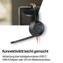 Poly Blackwire 5220 Schwarz Kabelgebundenes Stereo-Headset, USB-C/A und 3.5 mm Klinkestecker, unterstützt Poly Lens