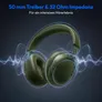 Medion LIFE HX1-Pure Over Ear-Kopfhörer grün
