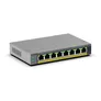 NETGEAR GS108EP 8-Port Gigabit Ethernet PoE+ Plus Switch, PoE Budget 62 W, lüfterlos, Metallgehäuse