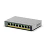 NETGEAR GS108EP 8-Port Gigabit Ethernet PoE+ Plus Switch, PoE Budget 62 W, lüfterlos, Metallgehäuse
