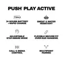 Skullcandy Push Play Active True Wireless drahtlose Kopfhörer, schwarz Bluetooth In-Ear