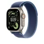 Apple 49 mm Trail Loop Blue/ Bright Blue - S/M - Titan Natur