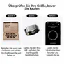 ULTRAHUMAN Ring Air - Smart Ring für Frauen und Männer - Schlaf -und Fitness Tracking Wearable - Herzfrequenz - Smartring Space Silver Größe 5