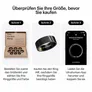 ULTRAHUMAN Ring Air - Smart Ring für Frauen und Männer - Schlaf -und Fitness Tracking Wearable - Herzfrequenz - Smartring Aster Black Größe 5