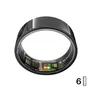 ULTRAHUMAN Ring Air - Smart Ring für Frauen und Männer - Schlaf -und Fitness Tracking Wearable - Herzfrequenz - Smartring Aster Black Größe 6