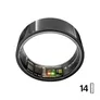 ULTRAHUMAN Ring Air - Smart Ring für Frauen und Männer - Schlaf -und Fitness Tracking Wearable - Herzfrequenz - Smartring Aster Black Größe 14