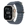 Verlängerung für Apple 49mm Ocean Armband Maritimblau - Titan Natur