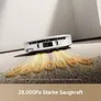 MOVA S70 Roller Saugroboter mit Wischfunktion 28.000 Pa mit Ladestation Weiß