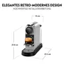 Kaffeemaschine Nespresso CitiZ von Krups Silber