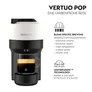 Kaffeekapselmaschine Nespresso VERTUO POP von Krups Coconut White