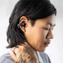 Skullcandy Push 720 Open True Wireless drahtlose Kopfhörer, schwarz Bluetooth In-Ear
