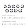 RingConn Smart Ring Gen2 für Frauen und Männer - Schlaf- und Fitness Tracking Wearable - Herzfrequenz - Matt-Schwarz Größe 12