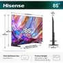 Hisense 85E7S 215cm 85" 4K QLED Smart TV Fernseher