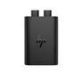 HP USB-C 65W GaN Ladegerät/ Netzteil Schwarz, 2x USB-C, inkl. 1m USB-C Kabel, 1m Netzkabel (Schuko)