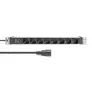 DIGITUS DN-95410 Aluminium 8-fach Steckdosenleiste 1HE
