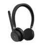 Lenovo VoIP-Headset Schwarz, kabellos, USB-A Empfänger, Bluetooth, Microsoft Teams zertifiziert (kommerzielles Produkt)