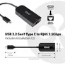 Club 3D CAC-1520 USB-C® / RJ45 Ethernet 2.5G Adapter