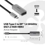 Club 3D CAC-1567 USB-C® / DisplayPort™ 1.4 8K60Hz HBR3 Active Adapter