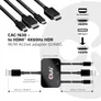 Club 3D CAC-1630 USB-C® / HDMI™ / MiniDisplayPort™ 1.2 / HDMI™ 4K60Hz HDR M/M Active Adapter 32AWG