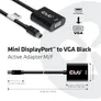 Club 3D CAC-2113 MiniDisplayPort™ / VGA Black Active Adapter M/F