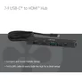 Club 3D CSV-2555 7-1 USB-C® / HDMI™ Hub 4K60Hz PD3.1 140W 1m