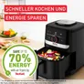 Tefal EY5728 Easy Fry Smart & Silence, Heißluftfritteuse 5L