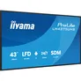 iiyama ProLite LH4375UHS-B2AG 108cm (42,5") 4K UHD Signage Monitor DP/HDMI/RJ45