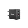 Lenovo Dual USB-C 65W GaN-Ladegerät/ Netzteil Schwarz inkl. USB-C Kabel (1,5m)