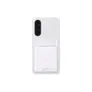 Samsung Card Slot Case EF-OA376TJEGWW für Galaxy A37, hellgrau, Schutzhülle mit Kartenfach