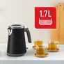 Tefal KI6668 1,7 L Collection Edelstahlwasserkocher schwarz