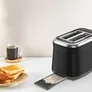 Tefal TT7208 Collection Doppelschlitz-Toaster Retro-Edelstahl Schwarz