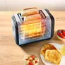 Tefal TT5S1D Subito 2-Scheiben-Toaster mit Brötchenaufsatz Schwarz & Inox
