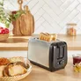 Tefal TT5S1D Subito 2-Scheiben-Toaster mit Brötchenaufsatz Schwarz & Inox