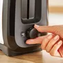 Tefal TT5S1D Subito 2-Scheiben-Toaster mit Brötchenaufsatz Schwarz & Inox