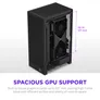 NZXT H2 Flow Black Midi Tower ATX Gehäuse mit Sichtfenster