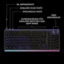 Logitech G G512 X 98 Gaming-Tastaur Schwarz, Dual-Swap, RGB, kabelgebunden, 8000 Hz Abtastrate