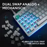 Logitech G G512 X 98 Gaming-Tastaur Weiß, Dual-Swap, RGB, kabelgebunden, 8000 Hz Abtastrate