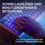 Logitech G G512 X 98 Gaming-Tastaur Weiß, Dual-Swap, RGB, kabelgebunden, 8000 Hz Abtastrate